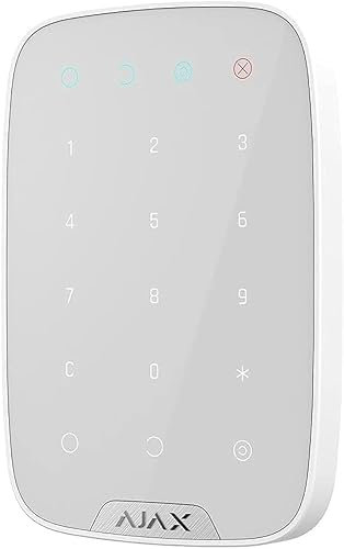 Videotecnologia 38253 Keypad Plus Tastiera Touch Wireless Con Supporto Accesso Contactless Desfire, Allarme Silenzioso E Led Stato Sistema, Bianco
