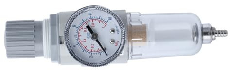 HORIALENCE Pneumatischer Filter mit Druckregler Öl Wasser Abscheider für Luftkompressoren und Druckluftwerkzeuge Effiziente Luftfeuchtigkeitsfilterung