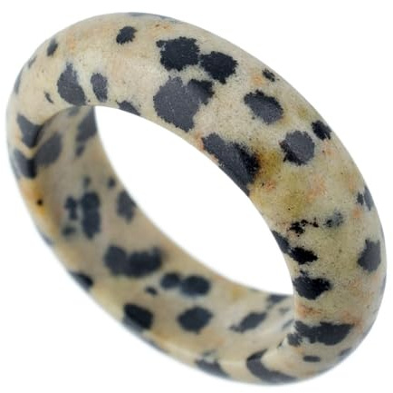 JOE COOL Natürlicher, glatter Ring aus Stein