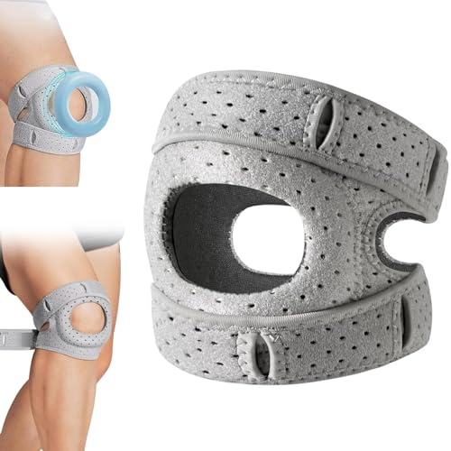 DFADKYWU Wellness Kniebandage, Verstellbarer Stabilisierung Kniestütze Sport, Knee Braces, Kniebandage für Männer & Damen, Pain Relief Knee Braces, Bei Gelenkbeschwerden– Kniemanschette (S/M)