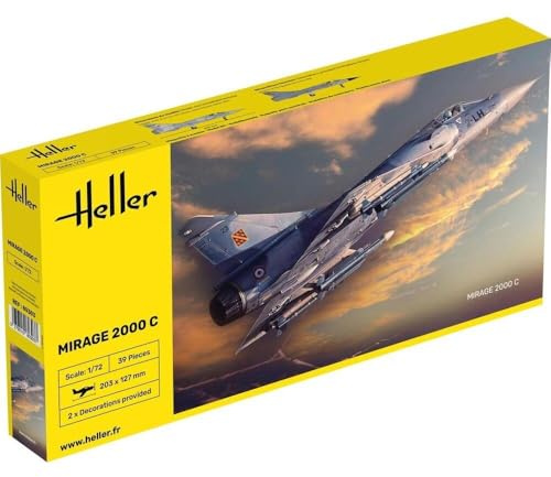 Heller 80303 - Modellino da Costruire, Aereo Mirage 2000 C, Scala 1:72 [Importato da Francia]