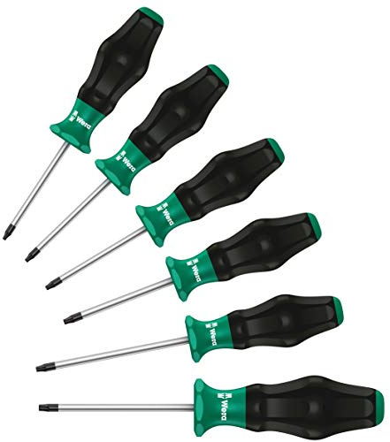 Wera 1334/1335/6 Kraftform Comfort Screwdriver Set, PZ/SL, 6pc, 05031552001