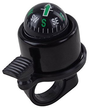 Fahrradklingel Kompass Ø3,5cm schwarz Fahrradglocke Fahrradzubehör
