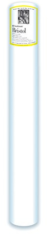 Strathmore (345-43 300 Series Bristol Roll, Vellum Surface, White, 42 in x 10 yard