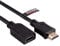 rhinocables - 3.5mm Gold Stereo Extension Jack Cable | Male to Female Extender Lead | Compatible with Tablets, Phones & Headphones | Secure Audio Connection | 50cm, Black