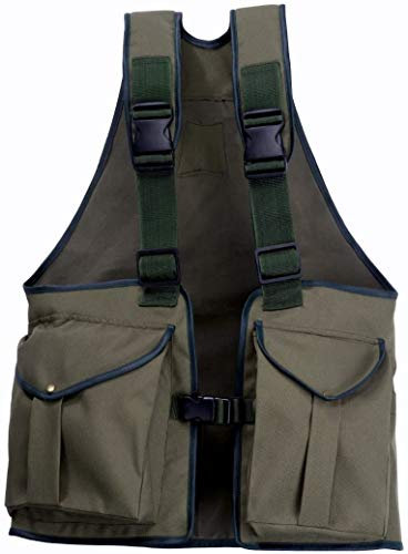 ROMNEYS Dummyweste „Jungla“ – Trainingsweste für Dummyarbeit, viele Taschen, wasserfeste Rückentasche, verstellbare Gurte (Small)