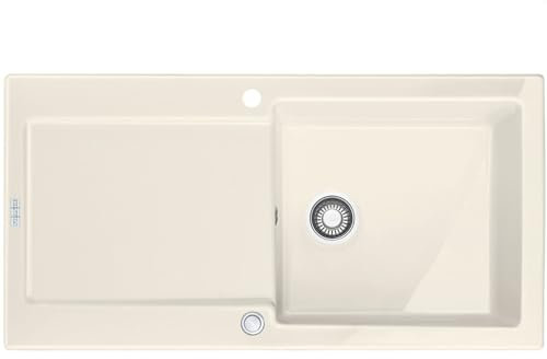 Franke Maris MRK 611-100 Lavabo sobre-encimera Rectangular Cerámico - Fregadero (Lavabo sobre-encimera, Rectangular, Cerámico, Beige, 1 senos, Rectangular)
