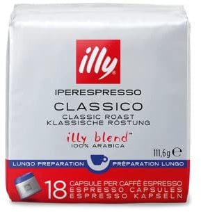 18 Capsules café Lungo illy Iperespresso