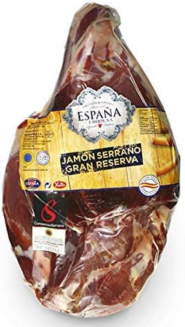 Jambon Serrano Espagnol Gran Reserva désossé entier 4,250 kgs