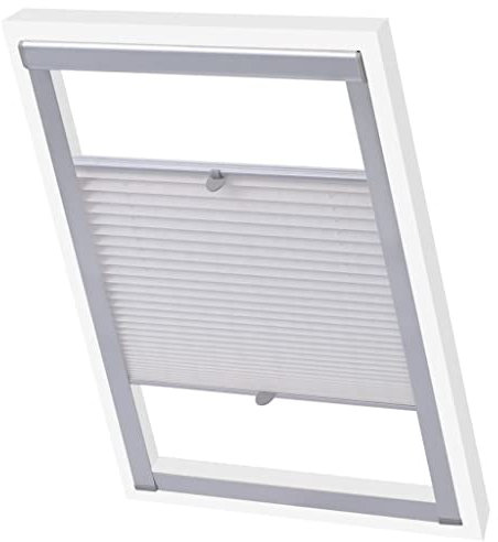 vidaXL Plissee Faltstore Jalousie Rollo Plisseerollo Faltrollo Weiß U08/808