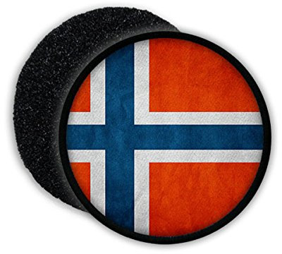 Copytec Patch Norwegen Norway Kongeriket Noreg Königreich Oslo Norwegisch Nordeuropa Flagge Fahne Flag Abzeichen Wappen Aufnäher Emblem #20641