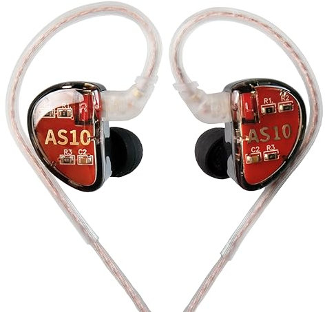 KINBOOFI KZ AS10 Pure 5 Balanced Armature 5BA Auriculares, músico en el oído Monitor Auriculares Alta Fidelidad HiFi Auriculares