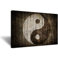 Hello Artwork Vintage Wandbild auf Leinwand mit Yin-Yang-Symbol auf Holzrückwand, spiritueller Frieden, Tao, Gossip, chinesische Religion, Giclée-Druck für Wohnzimmer Art Deco 24x36 Stretched Canvas