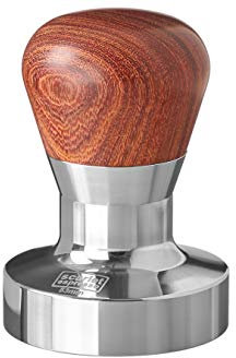 scarlet espresso | Tamper »Passion« für Barista; mit ergonomischem PVC- oder Edelholzgriff nach Wahl und Präzisions-Edelstahlbasis (53 mm)