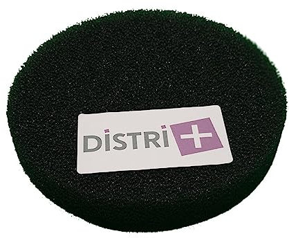 Distri+ - Filtro de Espuma Redondo D.130mm para Aspirador Rowenta Artec 2, RO4111 a RO 4232, RS-RT2241. - Juego de 1 Filtro