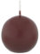 Stimmungsvolles Kerzenlicht Kerzen Kugelkerzen Bordeaux 10 cm, 4 Stück
