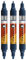 Molotow One4All Acrylic Twin Marker (Strichstärke 1.5 mm und 4 mm, hochdeckend und permanent) 3 Stück Farbe 027 petrol