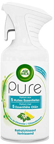 Airwick Pure Air Freshener Spray – Frissante (fiori di limone) – Confezione da 6 (6 x 250 ml)