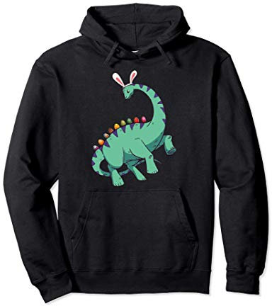 Dinosaurier Osterhase Pullover Hoodie