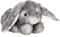 Mollis Kuscheltier - Kuschelhase - 18 cm - Plüschtier-Hase - Kinder-Kuscheltier - weiches Stofftier für Kinder und Babys (Grau)