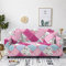 Housse Canape Imprimé Carreaux Rose Housse clic clac Polyester Spandex Housse Canape Dangle Antidérapante Housse De Canape pour Élastique Universel Housse De Canapé d'angle 4 Places