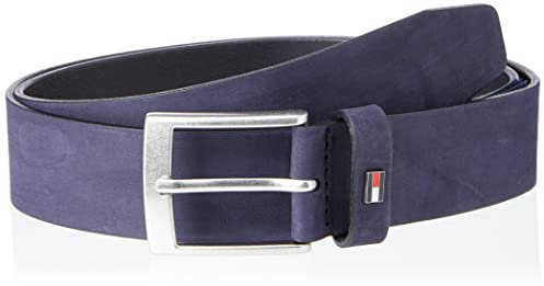 Tommy Hilfiger Herren ADAN Nubuck 3.5 AM0AM10320 Gürtel, Blau (Space Blue), 100