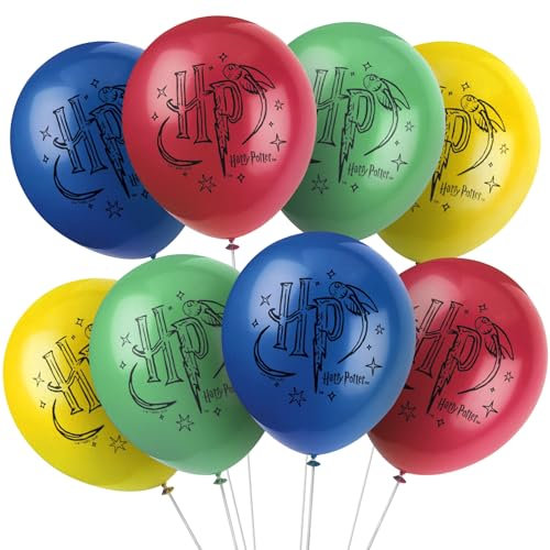 Unique- Harry Potter Ballons Latex-30 cm-Fête à thème Paquet de 8, 23585, Multicolou, Taille unique
