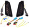 BESTPRICE Blinker Set vorn LED rauchgrau getönt für Vespa GT, GTL, GTV, GTS 125-300