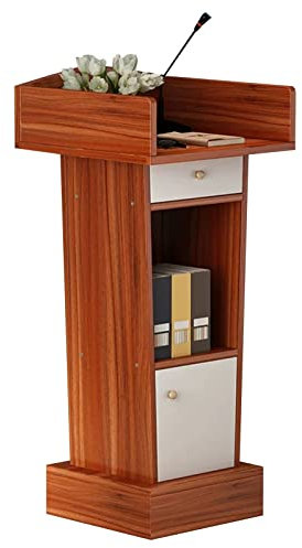ENHEN Rednerpult Leitungsschlepper Kirchen-/ Hotel/Seminar/Büro/Hochzeits-/ Hochzeitspräsentation, Stand, Hochleistungskanzelständer mit Schubladen