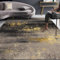 UYWEGRFK Wohnzimmer Teppich Kurzflor Modern rutschfest Waschbarer Wohnzimmerteppich Schlafzimmer Esszimmer Teppich abstraktes schwarzes Gold 200 x 250 cm