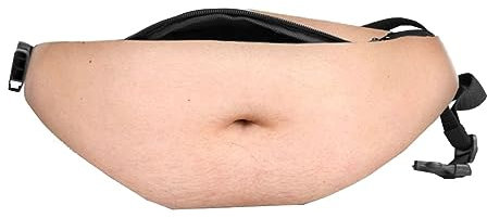 Lustige Bauchtasche mit künstlichem Bauchhaar-Design - Anti-Belästigung, Unisex & Multifunktional für den Outdoor-Sport, Farbe:Motiv 4