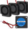 Lot de 4 ventilateurs 30 mm 3010 24 V pour imprimante 3D 30 mm x 10 mm avec connecteur 2 broches