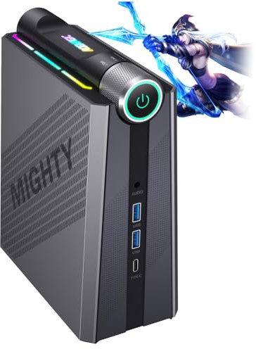 ACEMAGIC Mini PC Ιntel Core i9-11900H (fino a 4,9GHz), 16GB DDR4 512GB SSD, 24 MB Cache, WiFi6/BT5.2/Multi-Mode/Dual Fans/RGB Mini Desktop Computer per Gaming Business