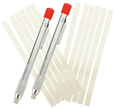 GLEAVI 1 Satz Specksteinstift Schweißzubehör und -Werkzeuge Specksteinhalter Schmuckhalter Bleistifte aus Speckstein Markierstifte aus Speckstein Stahl Textmarker Griffel Halterung Eisen