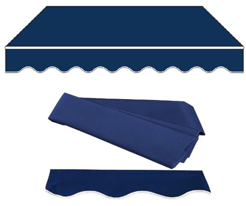 Markise für tür und Fenster Markisenbespannung Canvas Markisenstoff Einziehbar Markisenstoff Ersatz ersatz für klemmmarkise Draussen markisen ersatzbespannung Geeignet für Terrassen,Decks (Size : 22.