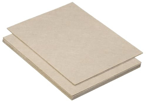 PATIKIL 205x305mm Filzgleiter Selbstklebend, 5 Pack 2mm Dicke Filzgleiter für Stühle Rechteckige Weiche Selbstklebend rutschfeste Kratzfeste Filzunterlage für Lampen Möbel, Beige