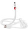 Dudùu - Cavo di ricarica Type-C fast charger snodabile, funzione stand, compatibile con IOS ed Android (Bianco)