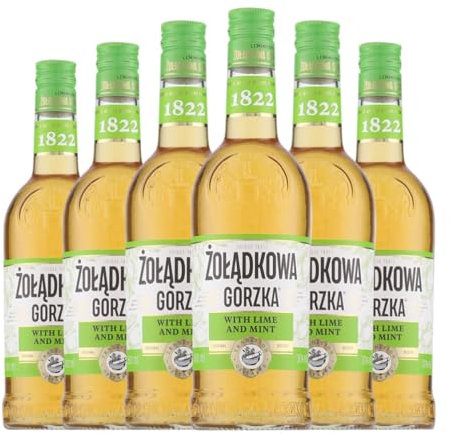 Licores Zoladkowa Gorzka Lime and Mint Botella Medium 50 cl (Caja de 6 Botella Medium de 50 cl)