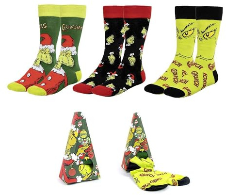 CERDÁ LIFE'S LITTLE MOMENTS Unisex Kinder/Erwachsene Cerdá Life's Little Momentes | Calcetines the Grinch 38/45 Cómodos Y Suaves Socken (1 Stück)