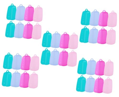 Beatifufu 40pcs Toothbrush Head Covers Soft Silicone Travel Toothbrush Case Brush Cover Fit Protects Brush Heads