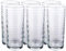 GRÄWE Trinkgläser Set, 6er Set, Wassergläser 300 ml, Longdrinkgläser, spülmaschinengeeignet, Saftgläser, Trinkgläser gemustert, Gläser für Cocktails