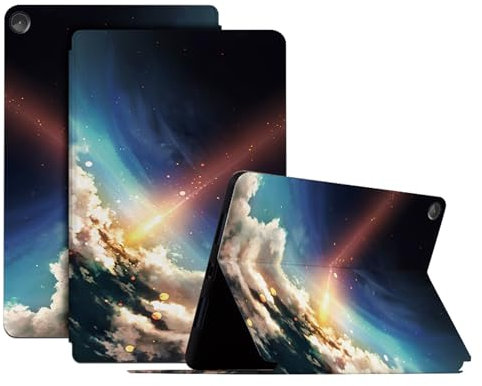 Genérico DayQiQiPu Funda para Huawei MediaPad M3 (8,4 Pulgadas, Modelo: BTV-W09/BTV-DL09) Serie Star River Patrón PU cuer, Carcasa Tableta Flip de Soporte ultradelgada con Auto Reposo/Activación,08
