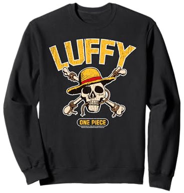 Chapeau de paille Pirates Singe D Luffy Skull Crossbones Anime Sweatshirt