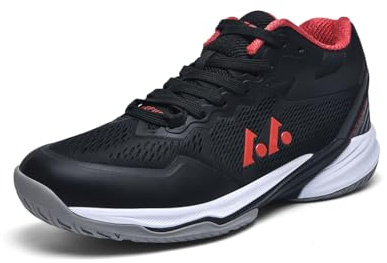Xuanke Volleyball Schuhe Herren Turnschuhe Indoor-Sportarten Trainingsschuhe leichte Dämpfung rutschfeste38-48EU (Schwarz, Erwachsene, 43, Numerisch, EU Schuhgrößensystem, M)