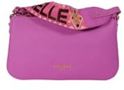Gaelle Paris Sac à Bandoulière Fuchsia, 25 x 14 x 4,5 cm, avec bandoulière Jacquard Amovible, aubergine