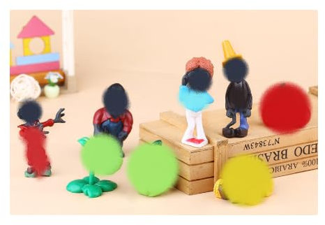 Zombies Plants Figures Set, 8 pcs Zombies PVZ Toys Set Play Figures Ornament, Zombies Cake Topper Figures Great Gifts for Kids and Fans, Suitable for Themed Birthday Party Decorations
