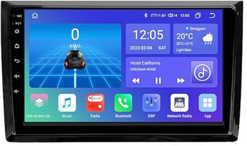 Android 15 Car Radio 2 Din Stereo with Carplay&Android Auto/BT/4G WiFi for VW Volkswagen Beetle A5 2011-2019 GPS Navigation 9'' Multimedia Video Player FM Reverse Camera(6G+128G)