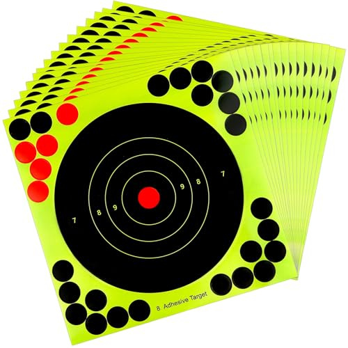 LNQ LUNIQI 30 Stück Selbstklebende Splatter Zielscheiben, Splitterziele, Bunte Dartt Zielaufkleber, für Gewehre, Pistolen, Airsoft, BB & Pelletpistolen Training