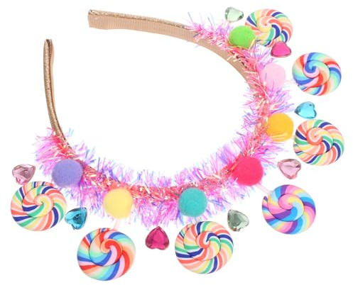 NOLITOY Lutscher Haarband Mädchen Cartoon Stirnband Prinzessinnen Haarreif Geburtstag Party Haaraccessoire
