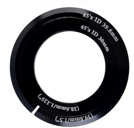 Qury 1 Set di adattatori Forcella Conici per Bicicletta 52 55 56 mm Inferiore Cuscinetto Auricolare Anelli di conversione